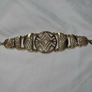 SHA Vintage Tribal Linear Chunky Link Bracelet